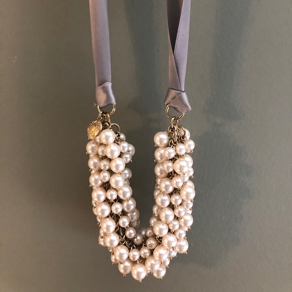 J. Crew pearl cluster necklace